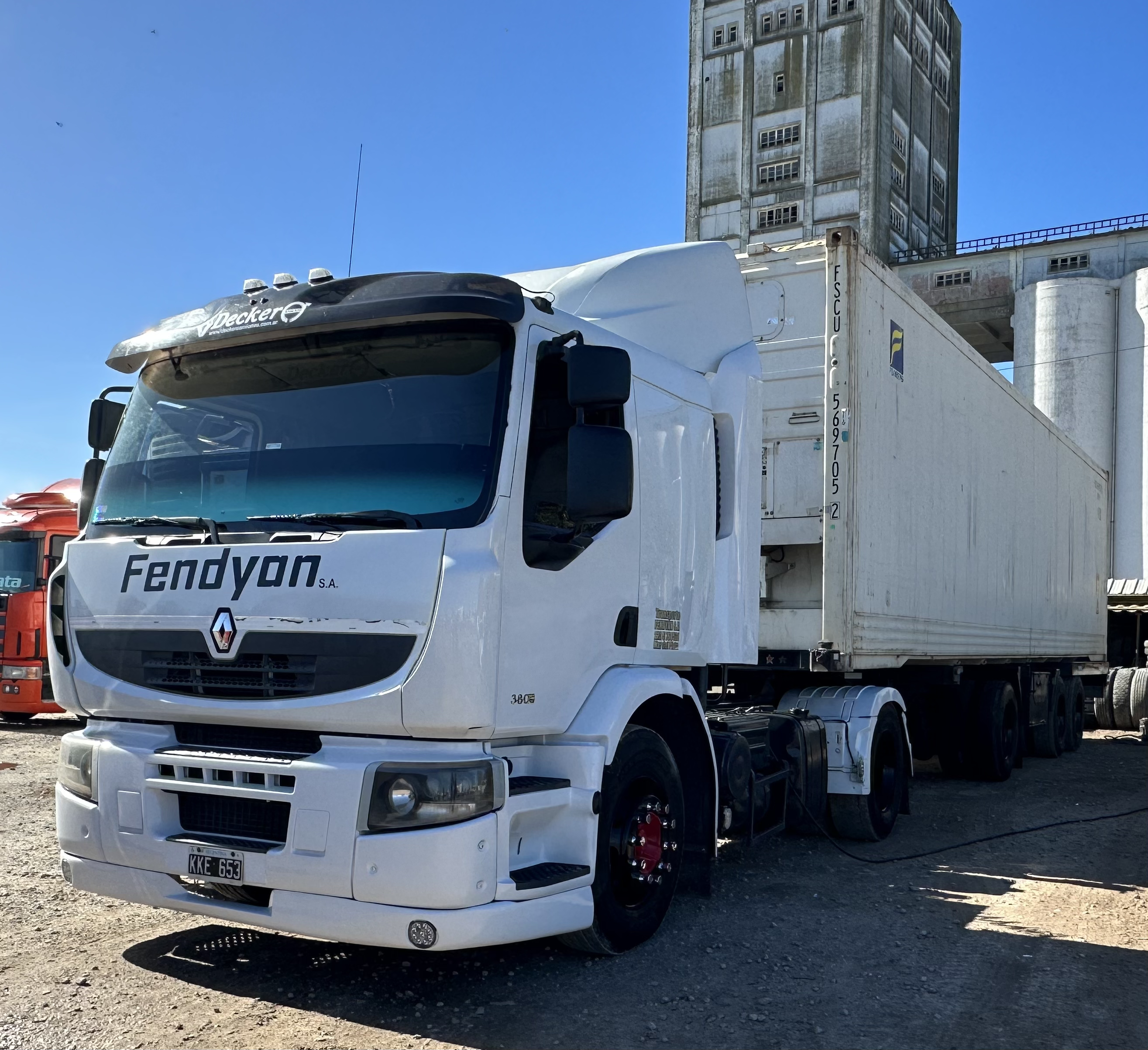 Truck on the road